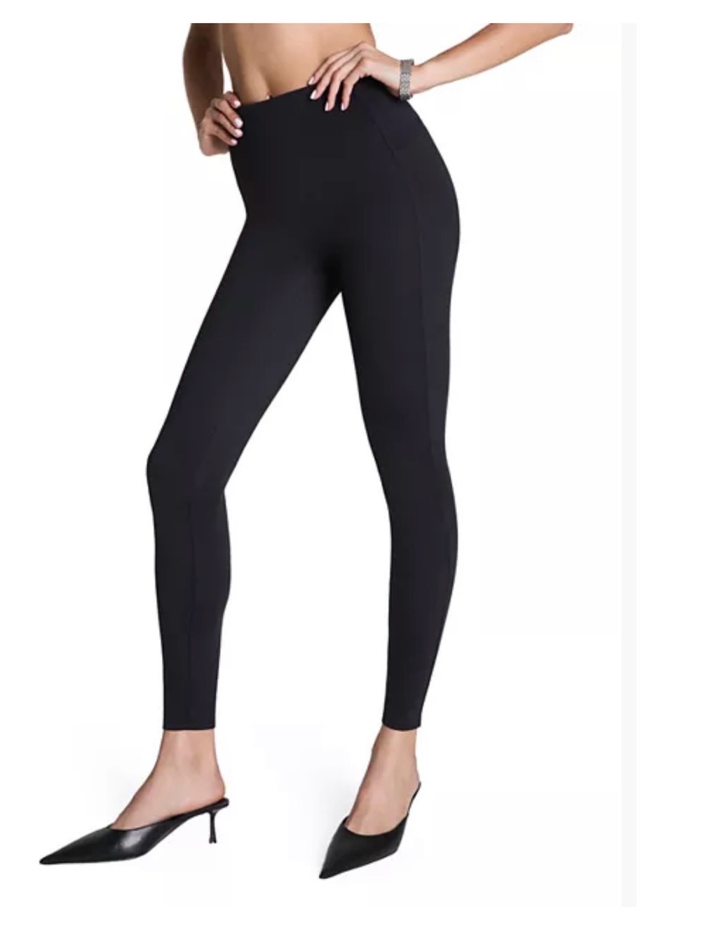 Spanx Dressy Leggings Classic Black Size Large Petite